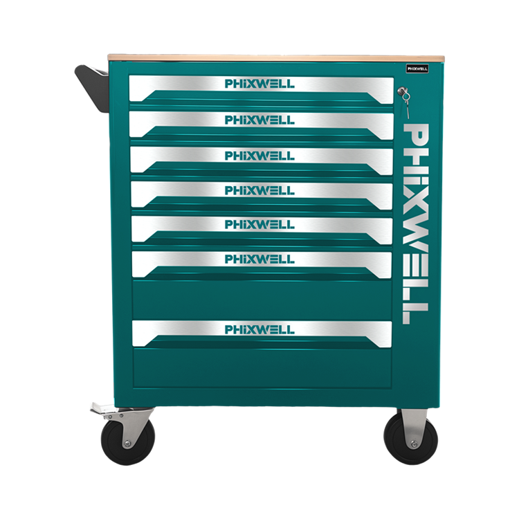 719507 PHIXWELL カウンタートップ付き 7 引き出しツールキャビネット