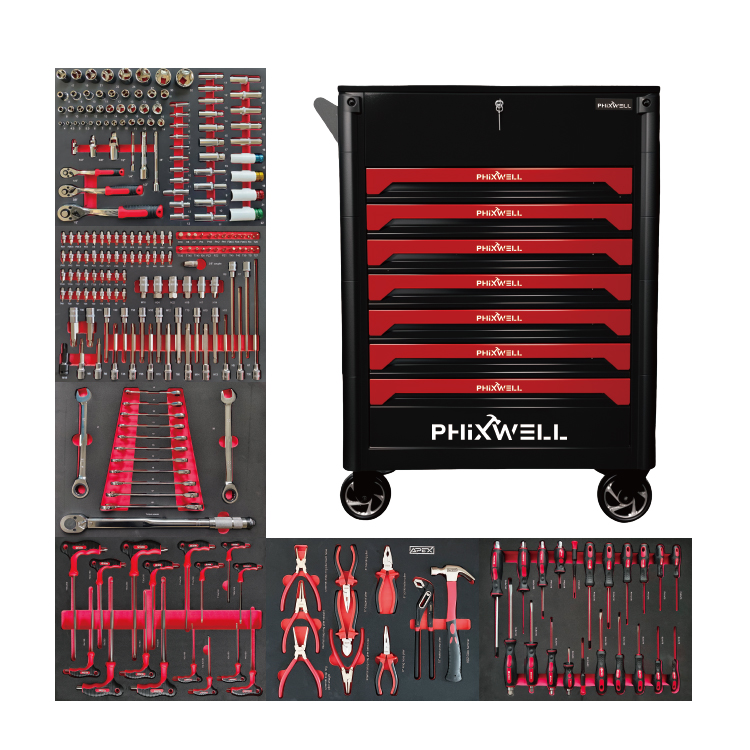 719508 PHIXWELL 7 引き出し工具保管キャビネット