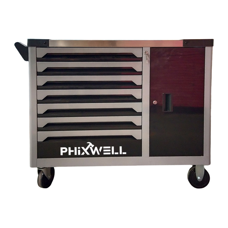719514 PHIXWELL 7 引き出しツールキャビネット、サイドドア付き