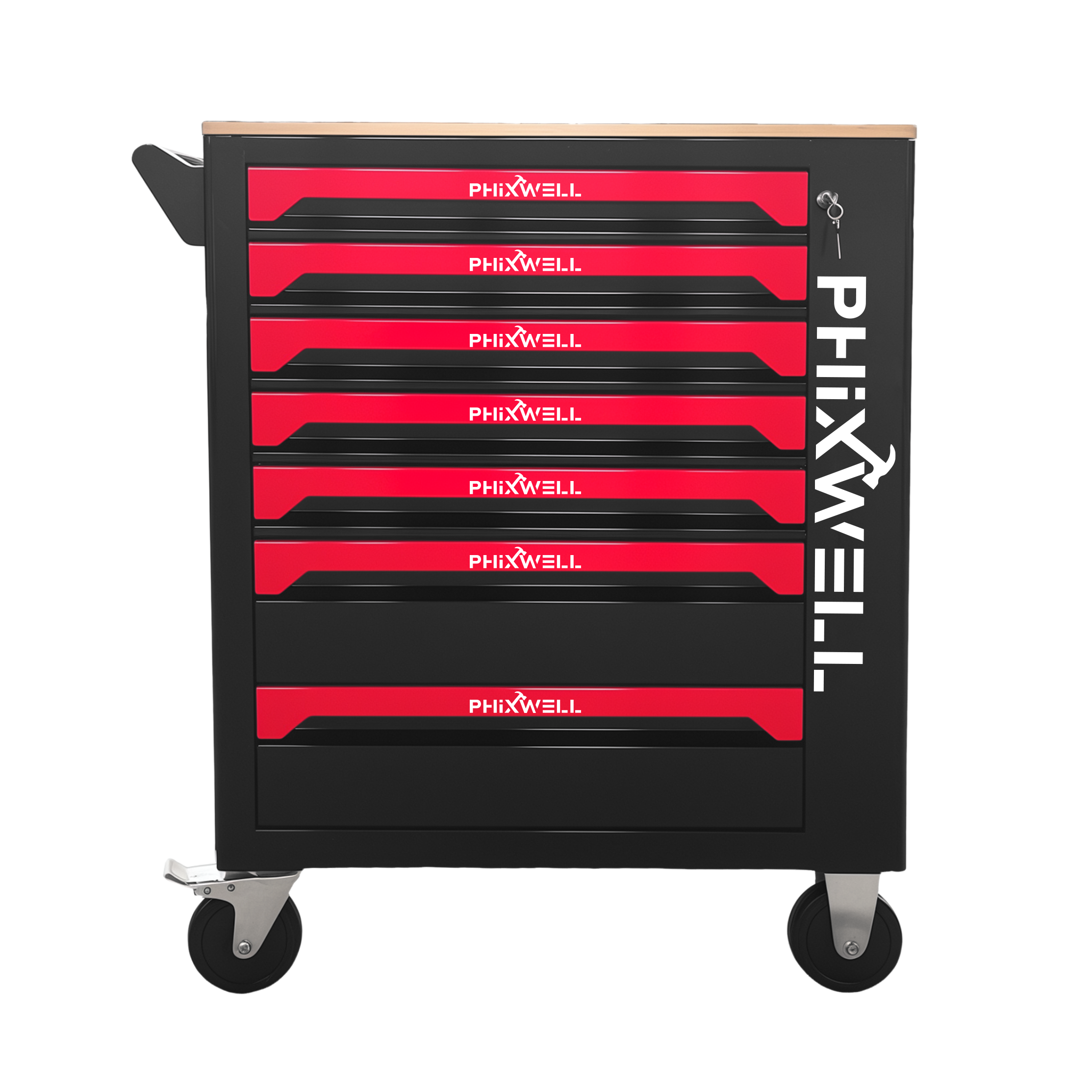 719507 PHIXWELL カウンタートップ付き 7 引き出しツールキャビネット